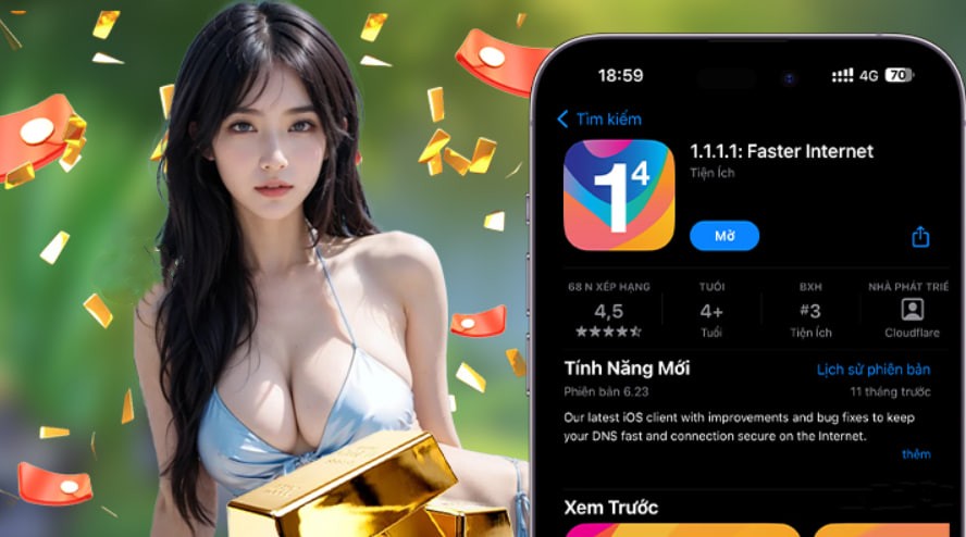Hình ảnh quảng cáo của gg777 hiển thị nền tảng và các lợi ích